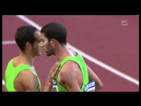 Mehdi Baala vs Mahiedine Benabbad fight Monaco Diamond League 2011 - www.MIR-LA.com