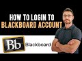✅ How to Login into Blackboard Account Online (Full Guide)