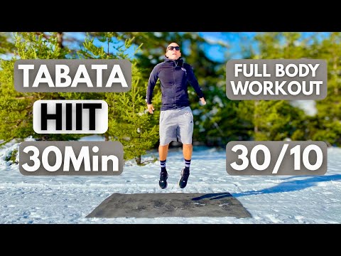 TABATA HIIT 30MIN / No equipment / Full body workout / Tabata 30/10