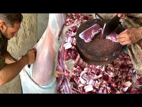 Fresh mutton carcass, for restaurant, packaging type: plasti...