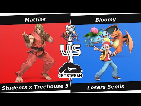 Students x Treehouse 5 Losers Semis - Mattias (Ken) Vs. Bloomy (PKM Trainer) Smash Ultimate - SSBU