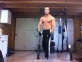 Chris bodybuilder fitness (rowing 120kg) en fin de séance