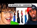 Kai Cenat SOLD AYD Reacts To 20 WOMEN VS 1 SIDEMEN KAI CENAT EDITION