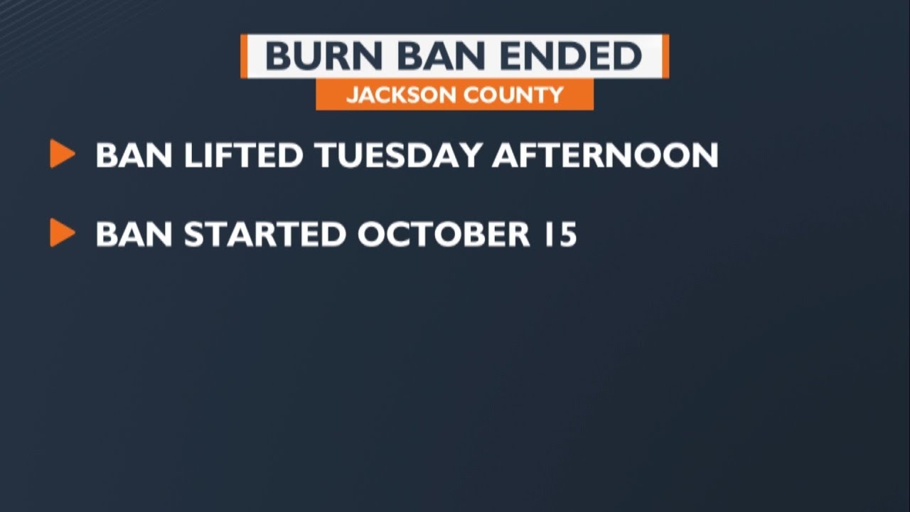 Jackson County lifts burn ban
