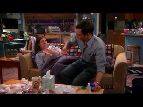 Sheldon applied vaporub on Amy's chest- The Big Bang Theory S6x10