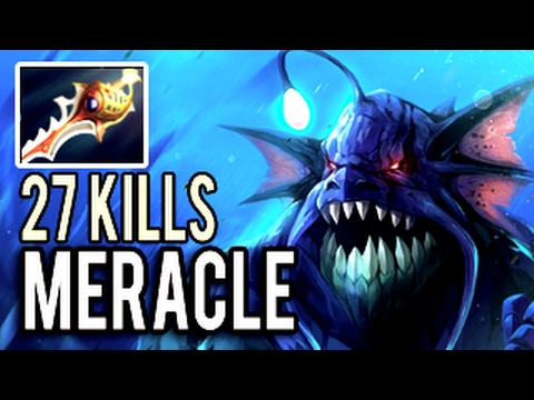 600 Damage! Ultimate Imba Slardar with 27 Kills and Divine Rapier by Meracle 8k MMR Dota 2