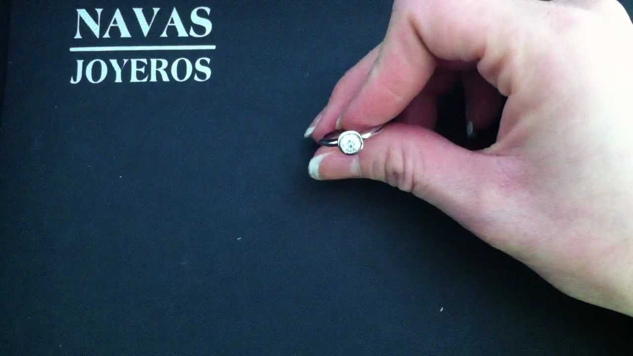 Solitario réplica BISEL con diamante 0,50 quilates - NAVAS JOYEROS