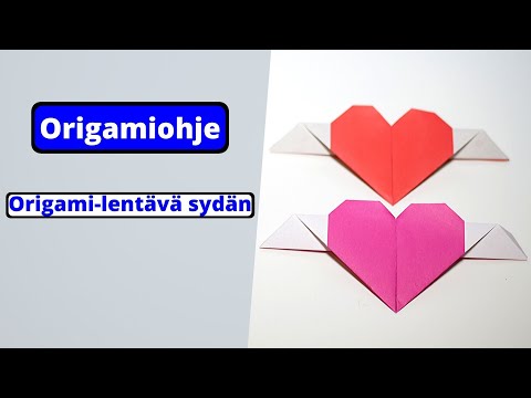 Ohje: Lentävä sydän origami