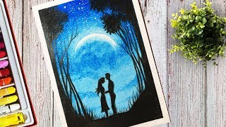 Art Klvdraw Studio Drawing Sweet Couple At Purple