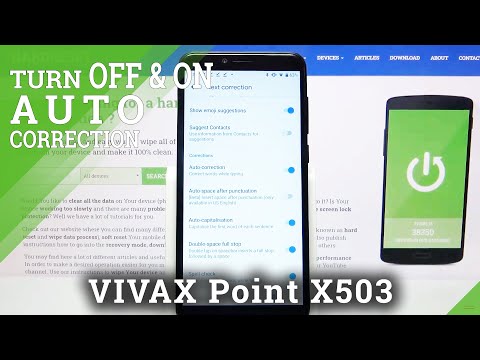 How to Disable/Enable Predictive Text in Vivax Point X503 – Locate Auto Correction