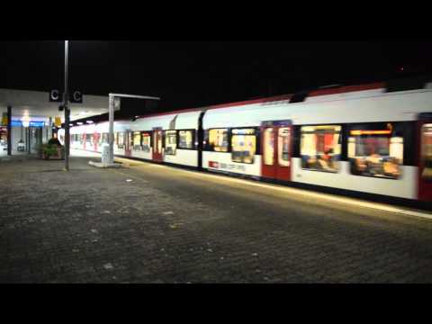 S Bahn Basel: Ausfahrt der S6 nach Lörrach Hbf am Basel Bad.Bf.