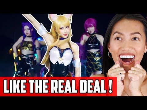KDA - Pop Stars Reaction | Cosplay Dance Cover Of The League Of Legends Kpop MV!