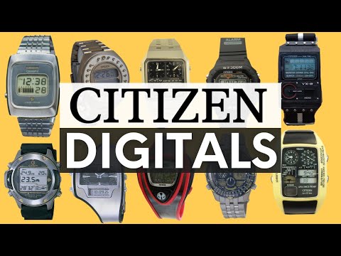 CITIZEN DIGITAL WATCHES: 70s- 2000 History of  Ana-digi temp, Calculators, Promaster , Independent