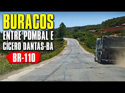 Só Buracos na BR-110 entre Pombal e Cícero Dantas-BA