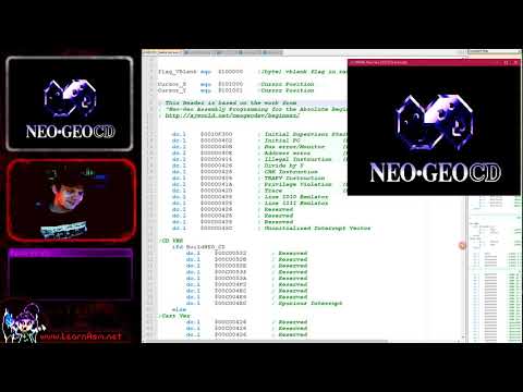 Creating a game for the NeoGeo CD! -68000 Assembly Lesson P34
