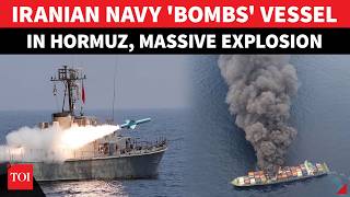 Iran Navy INTERVENES Amid US Pilot Search ‘NEAR HORMUZ’; Shocking Strike ‘BURNS VESSEL’ | WATCH