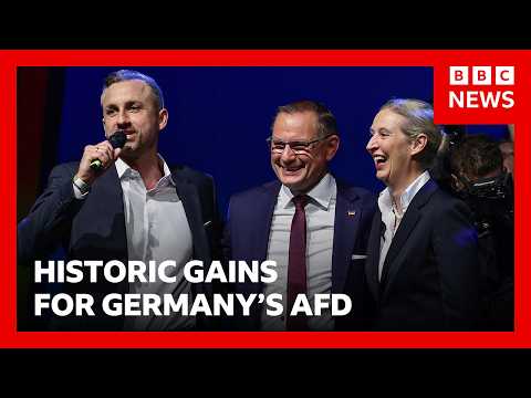 Germany's far-right AfD hails big victory in east, but falls short of majority | BBC News