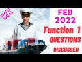 Feb 2022 Function 1 Oral Tricky Questions Function 1 MMD Surveyor 10 Questions Oral Preparation