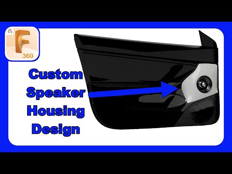 Creating a Custom Door Speaker Housing from a Mesh Scan | Forms Design |#fusion360 #caraudio