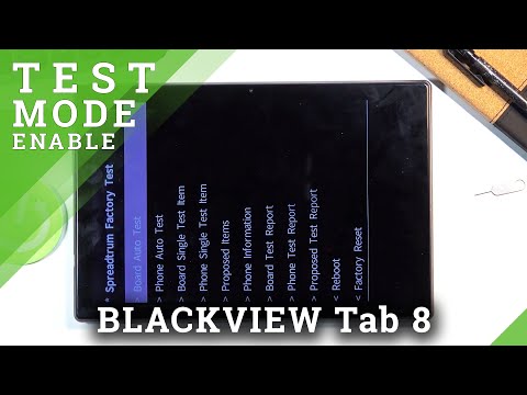 TEST Mode in BLACKVIEW Tab 8 – Hardware Test