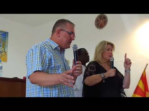Revival in Gradsko, Macedonia - Pastor Gloria Farjardo  Altar Call