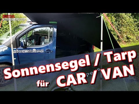 Qeedo Motor Tarp - Sonnensegel für PKW, Van oder Camper  mein Eindruck #minicamper #minicampervan