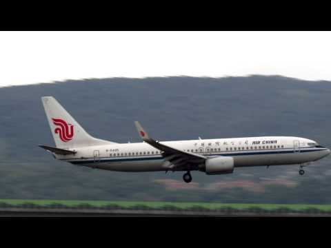 中國國際航空AIR CHINA B737-800 B-5495 Landing (SHA-TSA) RWY10