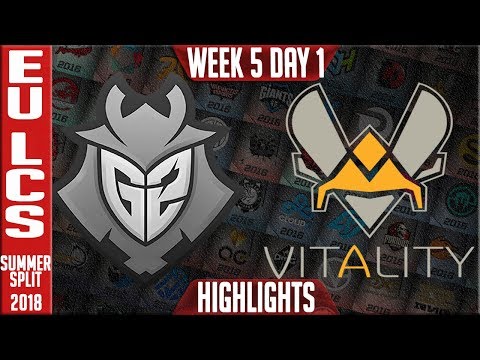 G2 vs VIT Highlights | EU LCS Summer Week 5 Day 1 | G2 Esports vs Vitality