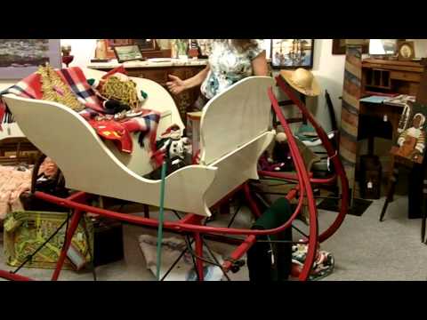 Antique one horse open sleigh from our antiques mall.