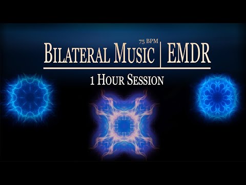 75 BPM Bilateral Stimulation Music for PTSD, Anxiety, Confidence | 4K EMDR Visual | Chill Electronic