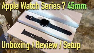 Apple Watch Series 7 GPS 45mm Midnight Aluminum Case With Midnight Sport Band (MKN53/MKNN3) - відео 1