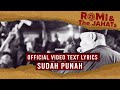 ROMI The JAHATs Sudah Punah OFFICIAL VIDEO LIRIK