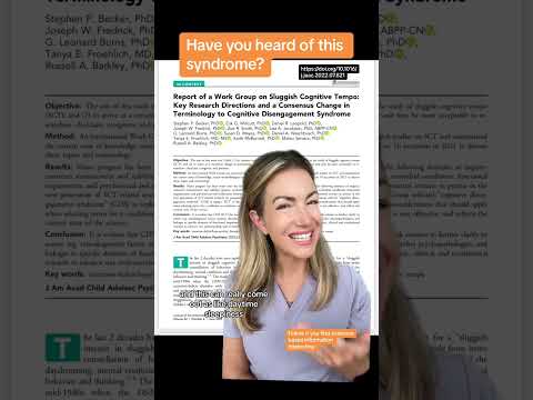 Cognitive disengagment syndrome