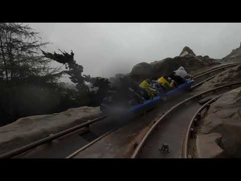4K POV Matterhorn Bobsleds Roller Coaster RAIN VERSION GoPro Hero | Disneyland Coasters & Dark Rides