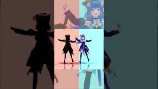 Chatter Chatter自分に躍らせてみた【星街すいせい&宝鐘マリン】 #vtuber #hololive  #Chatter2challenge #mmd #shorts