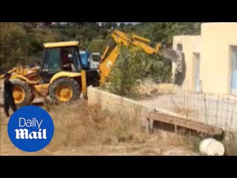 Digger used to demolish part of farmhouse in Ben Needham search - Daily Mail