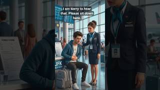 Feeling Sick at the Airport | Real English Conversation Practice for Beginners #learnenglish