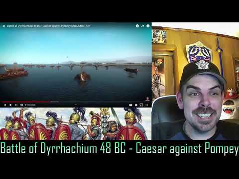 Caesar against Pompey - Battle of Dyrrhachium 48 BC (Kings and Generals) REACTION