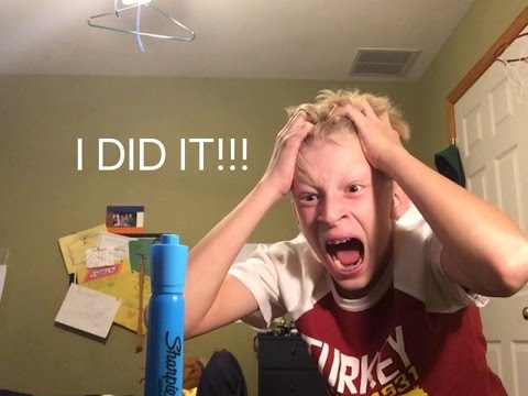 THE IMPOSSIBLE MARKER FLIP CHALLENGE!!! w/ Cringy 12 year old reaction!!!!!