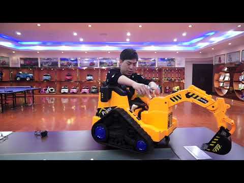 Battery Operated Ride On Digger with 360 Degree Spin and Working Bucket