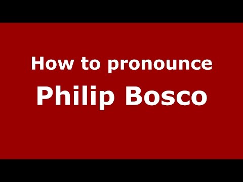 How to pronounce Philip Bosco (American English/US) - PronounceNames.com