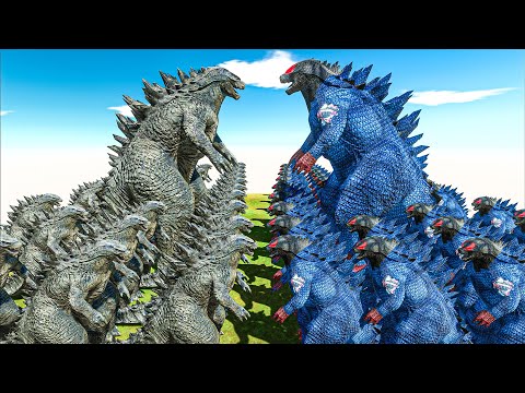 Epic Godzilla Battle | Growing Godzilla VS SUPERMAN Godzilla - Animal Revolt Battle Simulator