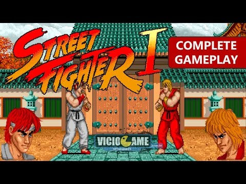 Street Fighter 1 (1987) - Complete Gameplay