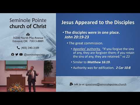 082921 - AM - Jesus Instructs the Apostles - John 20b