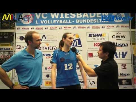 30.01.2013 VC Wiesbaden-Dresdner SC Ksenija Ivanović/Andi Vollmer VC Wiesbaden