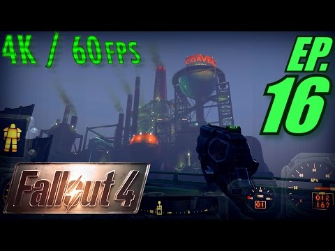 Fallout 4 Walkthrough in 4K Ultra HD / 60fps, Part 16: Sneaking up on the Corvega Factory