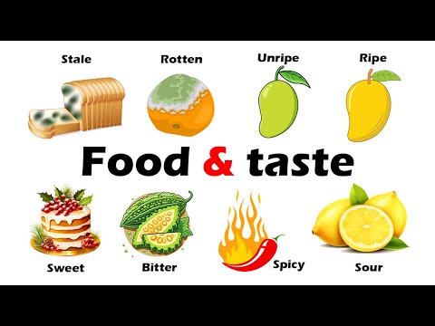English Vocabulary: Describing Food And Taste in English | Adjectives