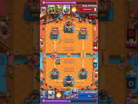 [Clash Royale] 3.1 Knight Musketeer X-Bow vs Mortar Skelton Barrel Spell Bait with Barb Barrel