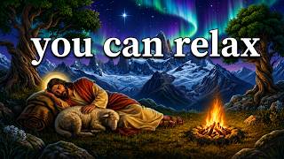 try to get some sleep... (bible reading w/ rain)
