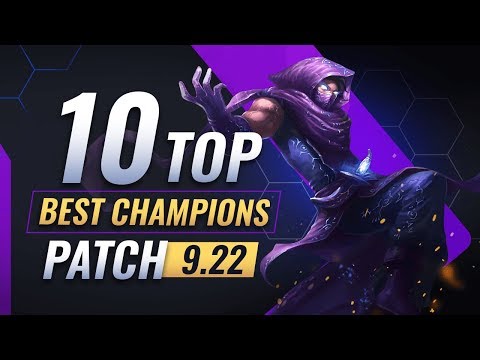 Top 10 BEST Champions in Set 2! - Teamfight Tactics Patch 9.22